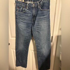 😍Ralph Lauren Men's Straight Blue Jeans size 32x32